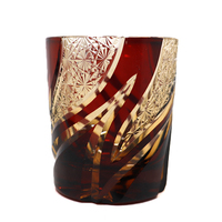 Japoński edo-kiriko Cut Glass Style staroświecki kubek whisky kubki, szkło do szkockiej koktajlowej, Bourbon, Gin, Voldka 4